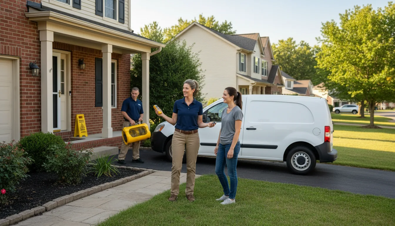Residential water damage restoration in Parsons, TN